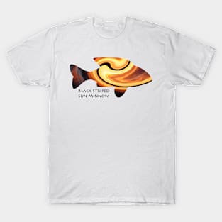 Black Striped Sun Minnow T-Shirt